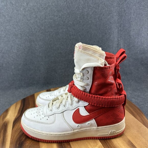 Nike SF AF 1 High White University Red Mens High Top Shoes US 8 Special Field - Picture 4 of 8